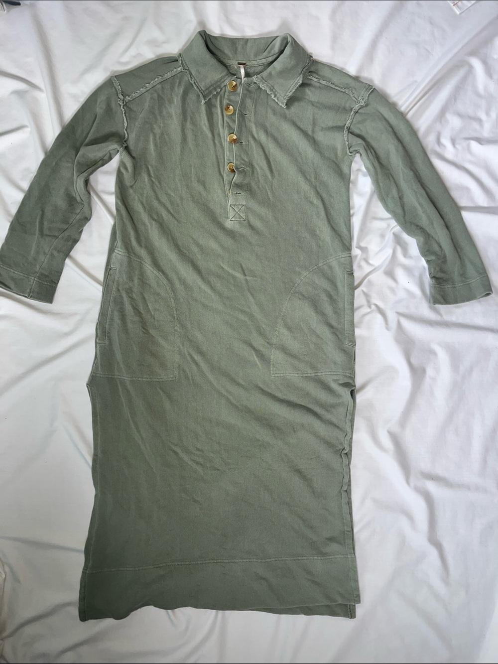 Free People 
On My Way Midi Polo Dress Size Medium